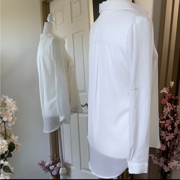 Foreign Exchange Women Blouse White Size: Small - Picture 6 of 7